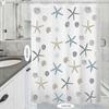 Antibacterial Shower Curtain for Bath and Tub with Waterproof Design