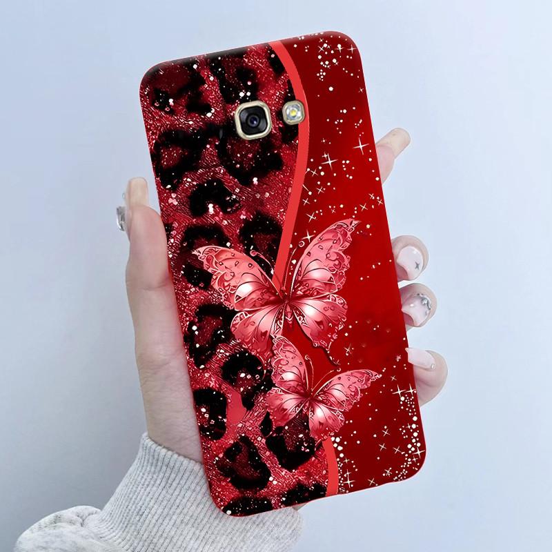 For Samsung Galaxy A5 2016 A7 2017 Phone Case Flower Girls Design Soft Silicone TPU Back Housing for SM-A510F A520F A720F Covers