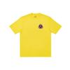 Palace Biohazard Triangle Back Triple Ring Logo Short Sleeve Tee Unisex Tops Yellow P20TS148