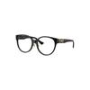 Versace Temple logo details plastic oval optical frame women's black 10182410 VE3351DGB1-Black 53