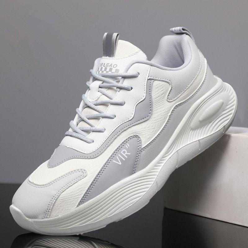 Daddy shoes, soft soles, flick athleisure shoes, leather running shoes, couple shoes 36