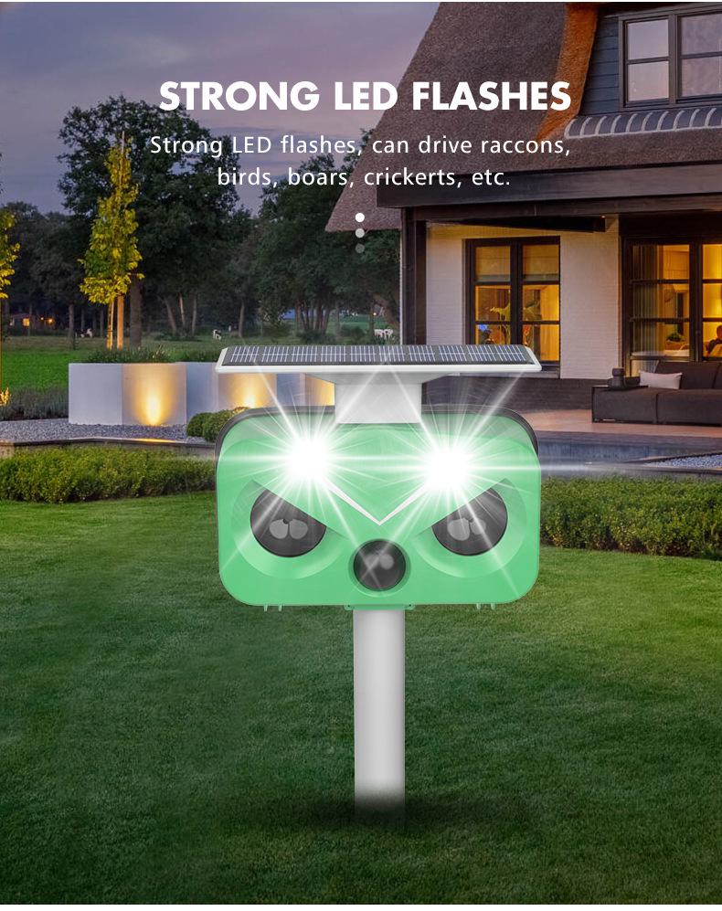 Solar Bird & Animal Repeller with High-Power Alarm