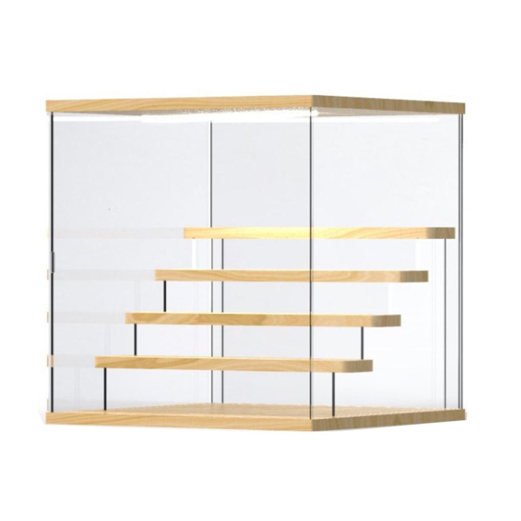 Dustproof Acrylic Showcase Small Toy Display Box Clear Storage Cube Display Case Suitable for Displaying Collectibles