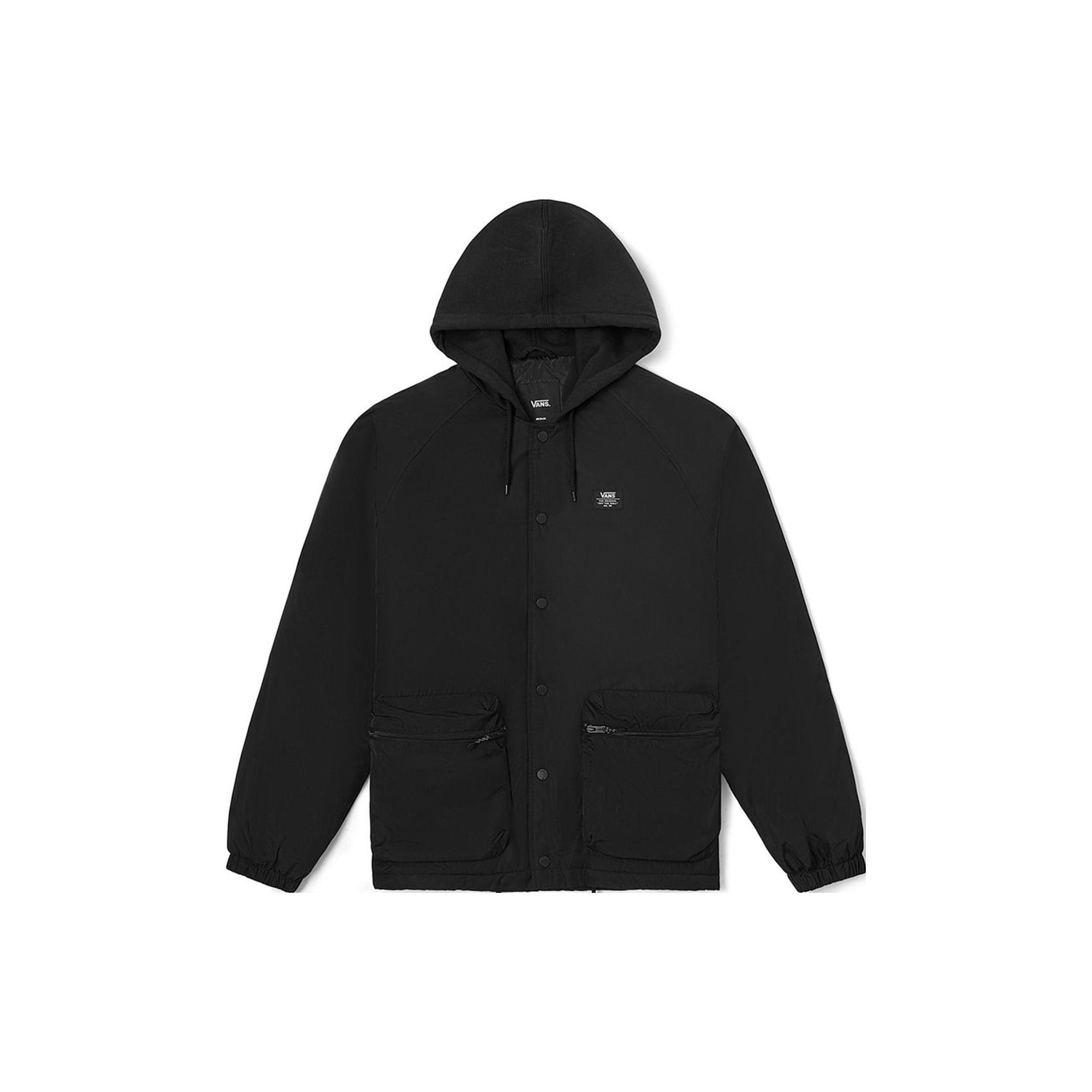 Куртки Vans Унисекс Черные С капюшоном Умеренные Другие VN0A7YJFBLK M