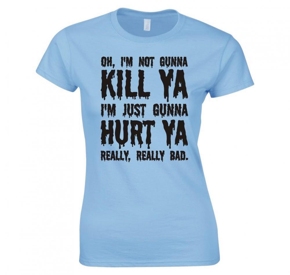 Suicide Squad Comics Im Not Gunna Kill Ya Joker Ladies Skinny TShirt S