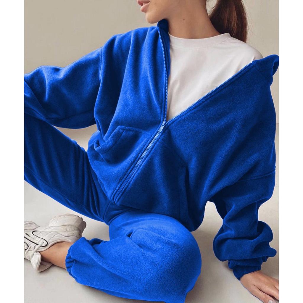 Women's Sports Casual Sweatshirt Suit Fashionable Plus Size