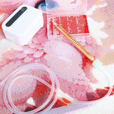 Electric Diamond Art Pen Rechargeable Vacuum Pen Faux Diamond Art Tool with Storage Bag for DIY Diamond Art Crafts