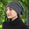 1Pc Headscarf Cap Casual Beanie Breathable Thin Trendy Slouchy Lightweight Unisex Elastic Solid Color