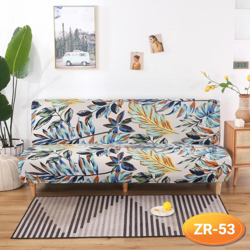 Sofa-Bettbezug ohne Armlehne, klappbarer Sofabezug, elastische Sofabezüge für Wohnzimmer, Couchbezüge für Sofas