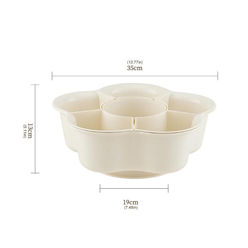 Multi Compartment Kitchen Basket with Draining Function for Hot Pot Parties Vegetable Platter Divided Serving Tray