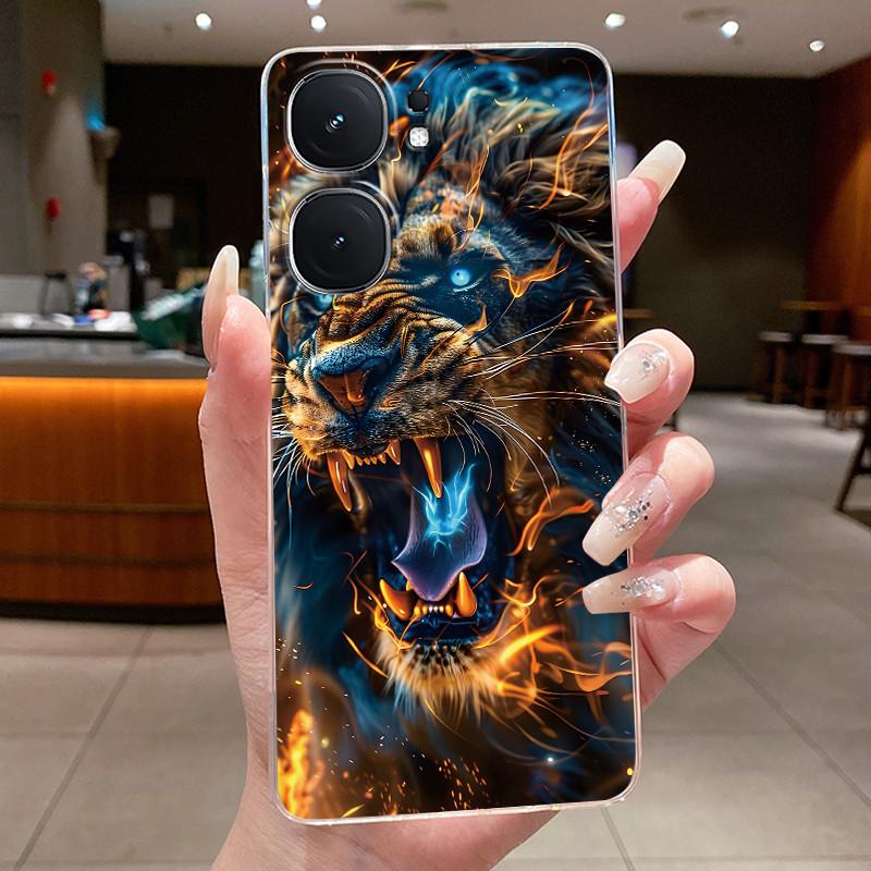 Casing For Vivo iQOO Neo9 Neo9s Pro+ Neo 9 9s Pro Plus 5G Luxury Dragon Cute Cool Boys Girls Transparent Phone Case Back Cover
