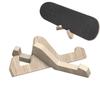 Stojan na skateboard s dřevěnou texturou Stabilní podpora Dřevěný stojan na skateboardy Školy Obchody