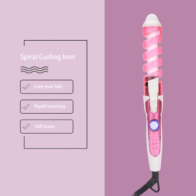 110‑240V Electric Hair Curler Electric Hair Curling Wand Spiral Hair Curler Curling Iron Hairstyling Tools Spiral Curling Wand