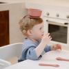 Atti Rabbit Baby Bunny Silicone Suction Bowl Dry Rose Toddler Tableware Self Feeding Container