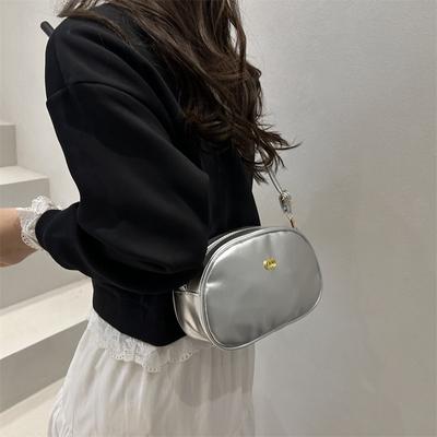 Fashion New Women's Small Bag Simple and Versatile Urban Style Leather Texture Crossbody Shoulder Bag