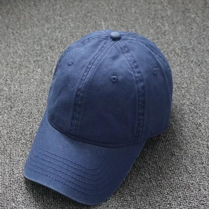 Solid  Cap Four Seasons Women Ponytail Baseball Caps Big Size  Men Baseball Cap Cotton Outdoor Simple  Visor Casual Cap