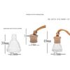 1Pc 8Ml Conical Flask Empty Bottle Car Pendant Car Essential Oil Diffuser Fragrance Air Freshener Scent Perfume Bottle Ornament
