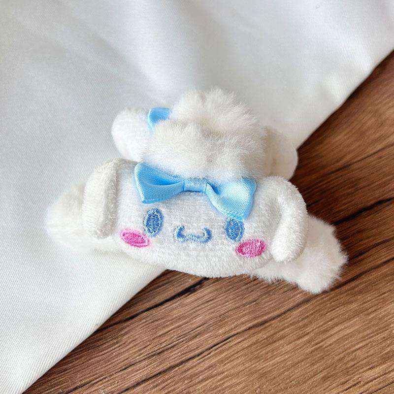 Women's Plush Cartoon Shark & Bear Hair Clips - Autumn & Winter Collection