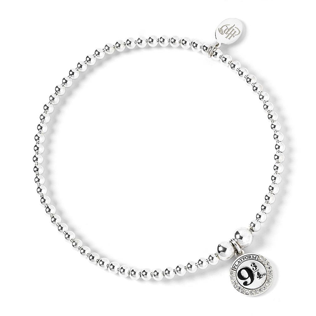 Harry Potter Sterling Silver Ball Bead Bracelet &with 9 3/4 Charm Silver