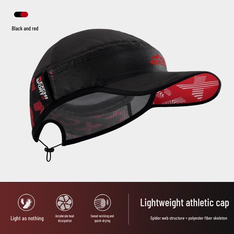 

Unisex Cycling and Running Sunshade Cap - Breathable, Quick-Drying, Sweat-Absorbing (Model XMZ242) Adjustable чёрный