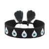 Embroidered Woven Charm Bracelets Adjustable Rope Blue Eyes Bracelet  Fabric Bracelets