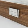Elegant Wood Sunglasses Organizers With 8 Compartments Clear Cover And Soft Felt Interior For Protective