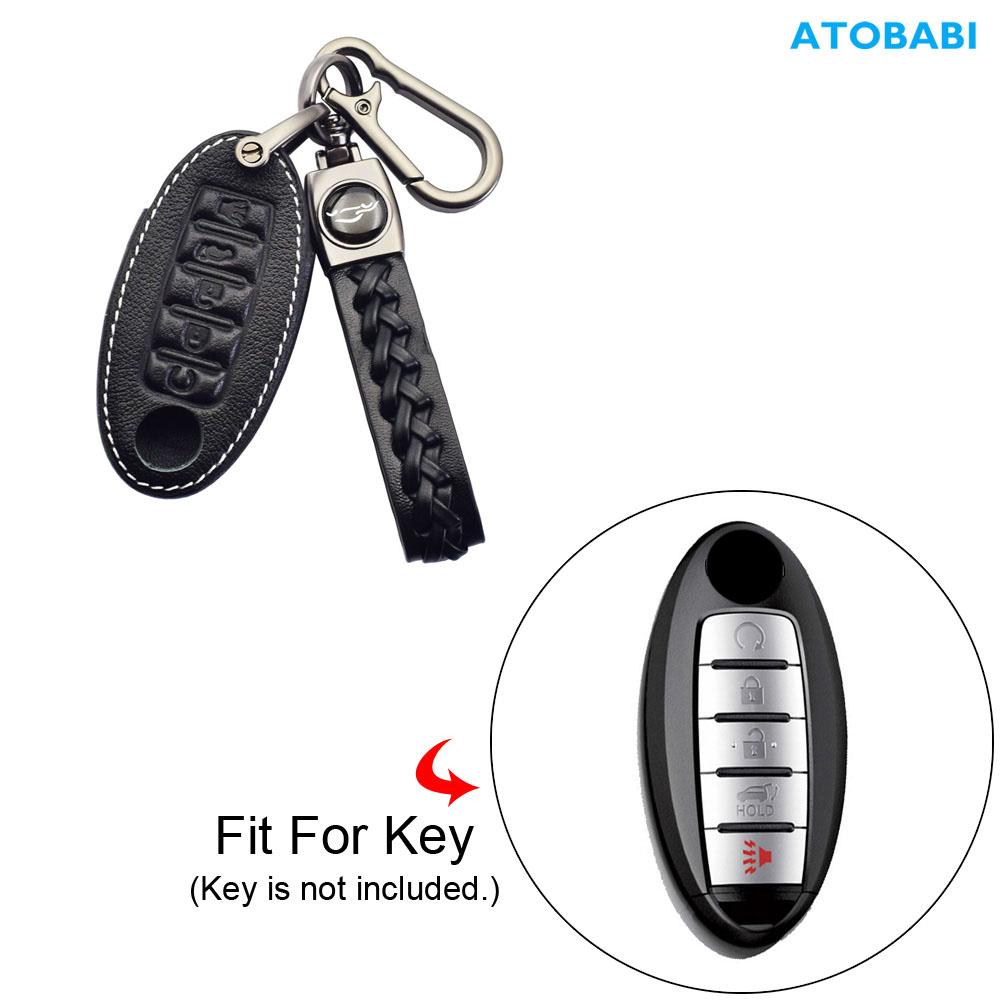 

Кожаный чехол для ключей от машины, аксессуары для дистанционного управления для Nissan Patrol Altima Sentra Murano X-Trail Qashqai J11 J10 Tiida Fuga Navara Kicks Micra Note Leaf