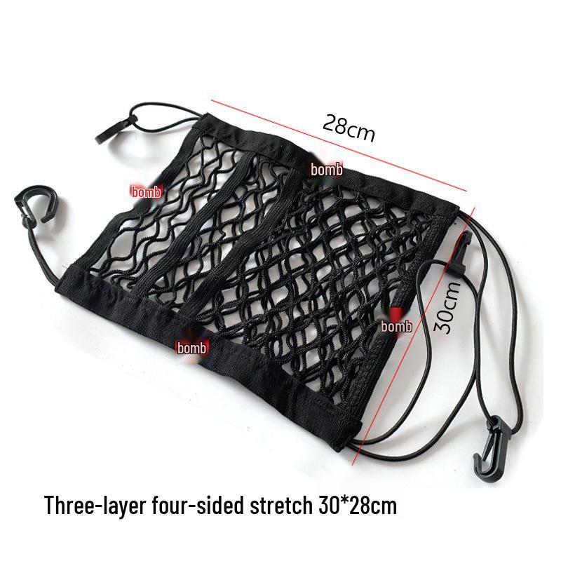 Car Pet Barrier & Double-Layer Seat Pocket Organizer