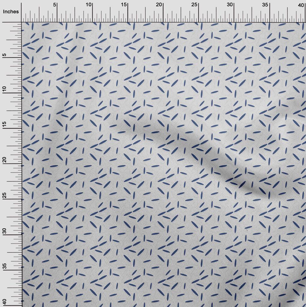 oneOone Cotton Poplin Blue Fabric Utensils Tea Cups Sewing Fabric By The Yard Printed Diy Clothing Sewing Supplies 42 Inch