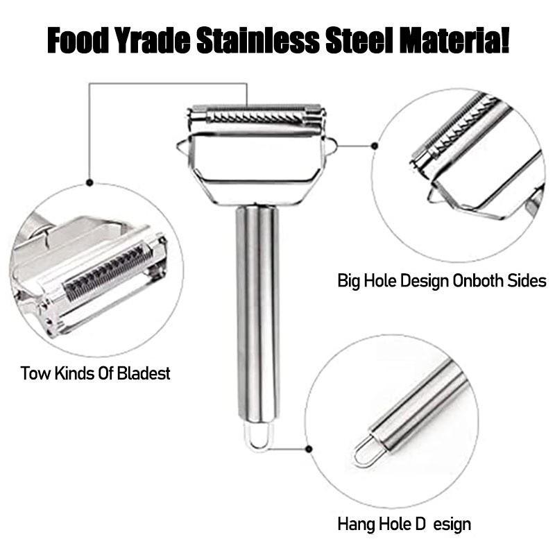 High Quality Stainless Steel Potato Cucumber Carrot Grater Julienne Peeler Vegetables Fruit Peeler Vegetable Slicer,Cooking Tools,for The Kitchen