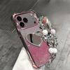 Glitzer Stoßfest Verchromung Liebe Spiegel Armband Hülle für iPhone 17 Air 16 16E 15 14 Plus 13 11 11 Pro XS Max XR X Silikonhülle