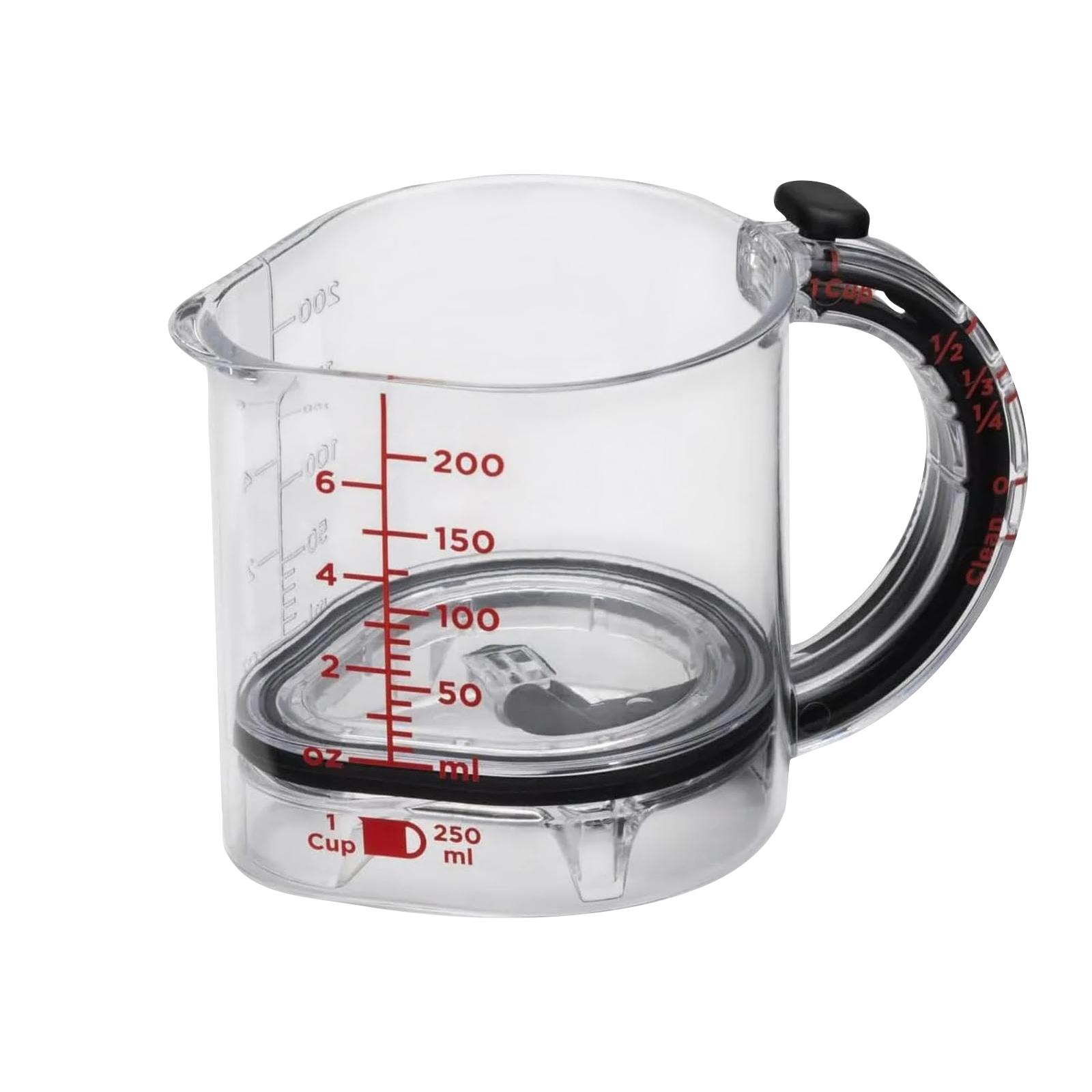 

4-in-1 Adjustable Measuring Cup All One Multifunctional With Scraper Seal Base Space Saving Easy To Clean For Cooking Baking