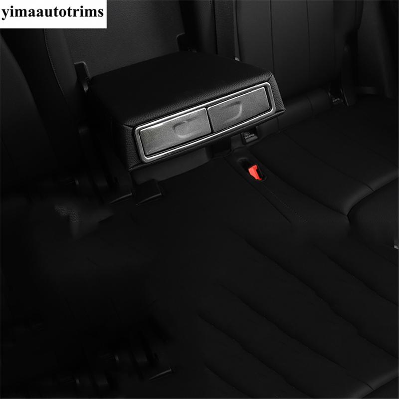 Auto Rücksitz Armlehne Aufbewahrungsbox Becherhalter Dekor Abdeckung Zierleiste Zubehör Für Mercedes Benz A-Klasse W177 A200 A220  - 2024