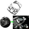 Chrome Multi-Media 7 Button Cover Decor Trim FITS For BMW 3 4 5 X5 Series IDRIVE
