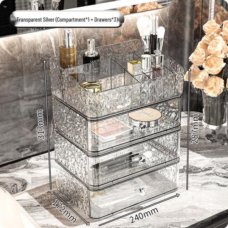 Luxury Desktop Cosmetic Storage Drawer - Makeup and Skincare Organizer