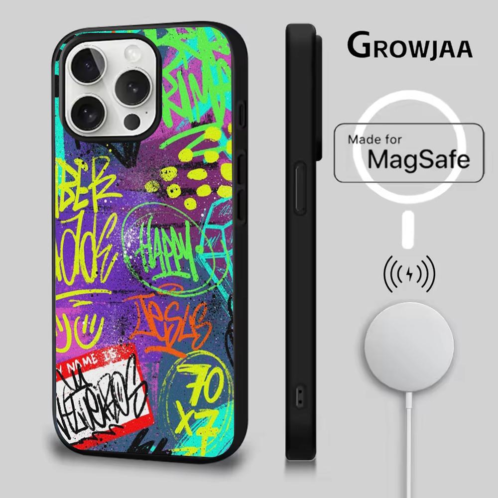 Graffiti Art Cool Thing Phone Case For iPhone 16e,16,15,14,13,12,11,Plus,Pro,Max,Mini Magsafe Magnetic Wireless Charging