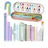 Professional Crochet Knitting Set with Large-Eye Blunt Needle Darning Needle Storage Box Yarn Needle Tapestry Needles Kit
