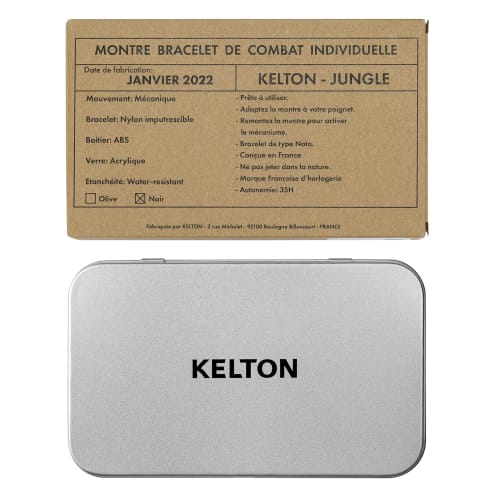 Kelton Jungle Camper Watch 9123222J Men's Black