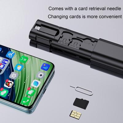 Zestaw adapterów wielofunkcyjnych podróżnych z wbudowanym schowkiem na kabel danych 6 w 1