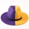 Popular European and American Classic Double-color Wide-brimmed Top Hat Men's and Women's Fashion OL Style Cowboy Hat Jazz Hat