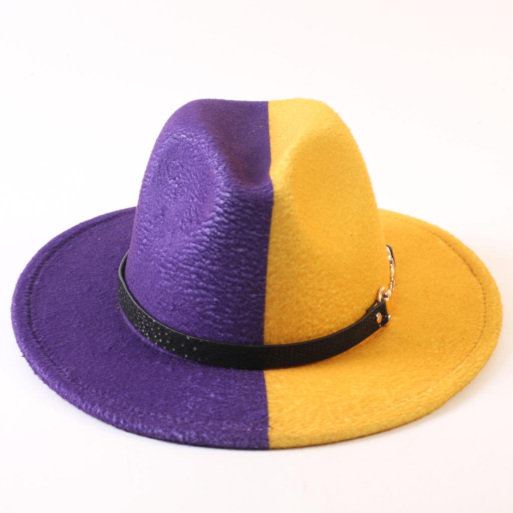 Popular European and American Classic Double-color Wide-brimmed Top Hat Men's and Women's Fashion OL Style Cowboy Hat Jazz Hat