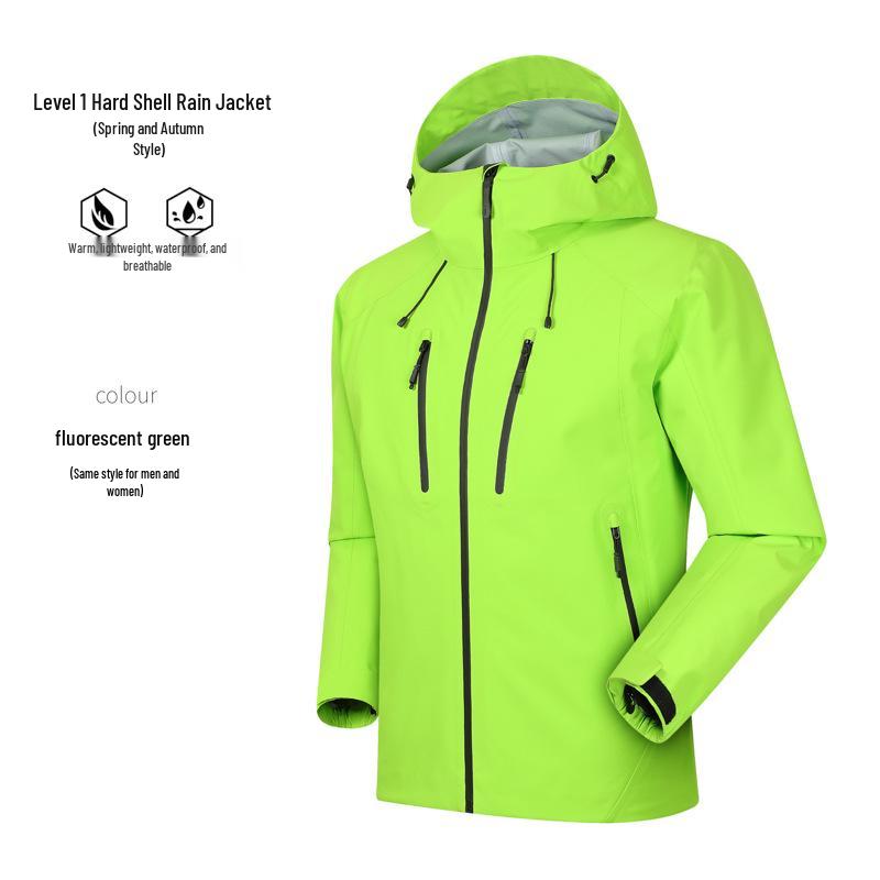 

Роскошная однослойная куртка Bird для улицы: Ветрозащитный и водонепроницаемый альпинистский дождевик для пар. M