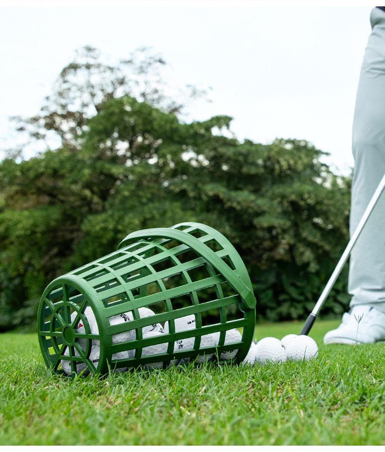 PGM Golf Ball Retriever and Basket - 50 Ball Capacity for Practice Range Use