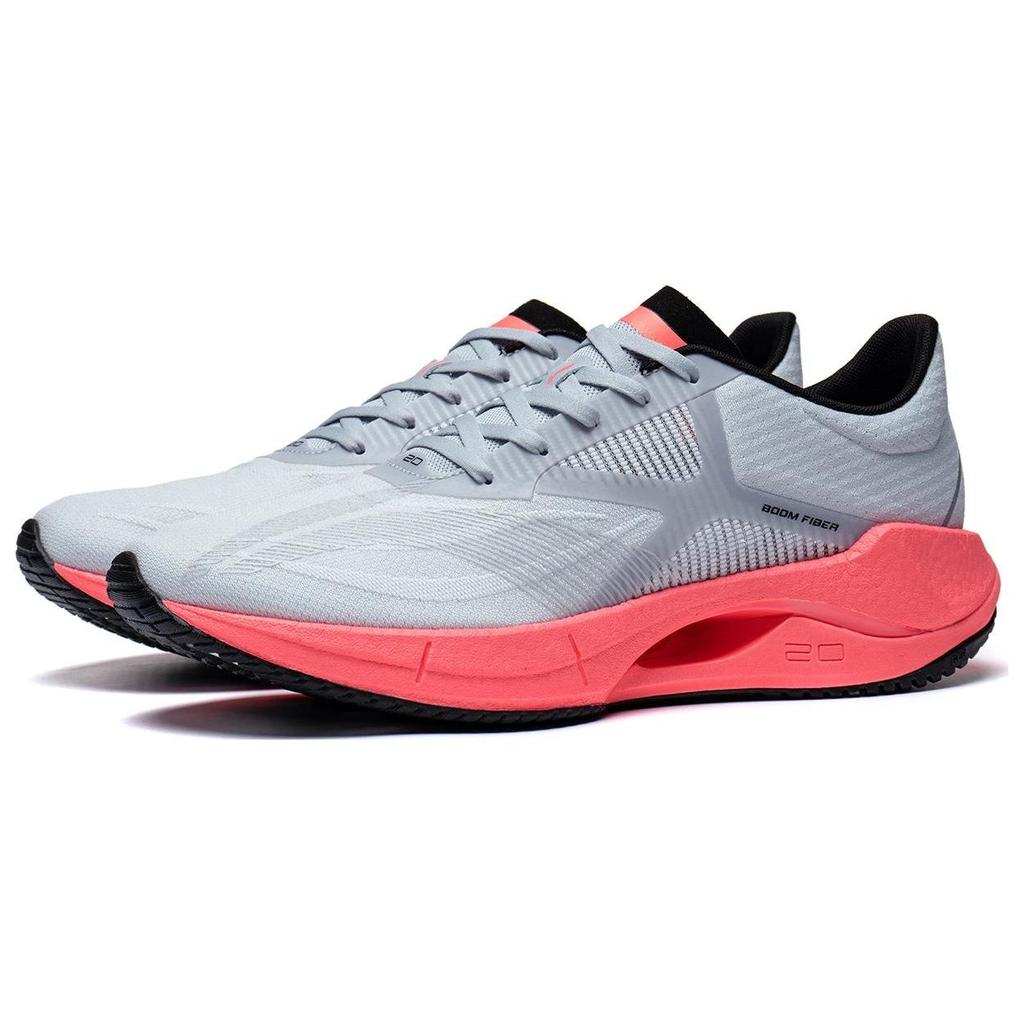 Li Ning Ultra Light 20 Fabric TPU Shock Absorption Low Top Running Shoes Men Sneakers Dawn-Gray ARBT001-13