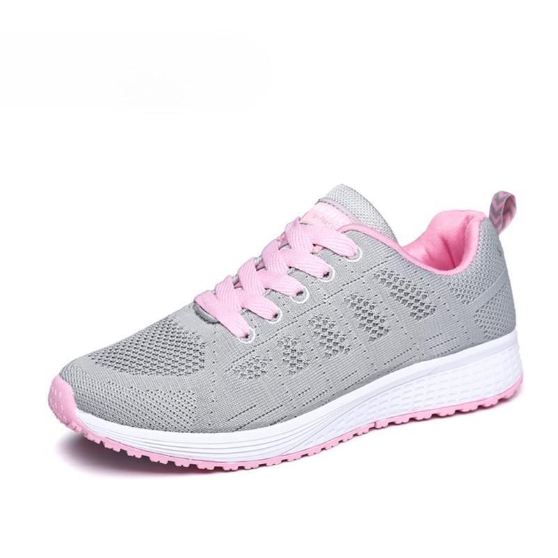 Unisex Women's Men's Fashion Casual Lightweight Breathable Soft Lace Up Sport Running Shoes