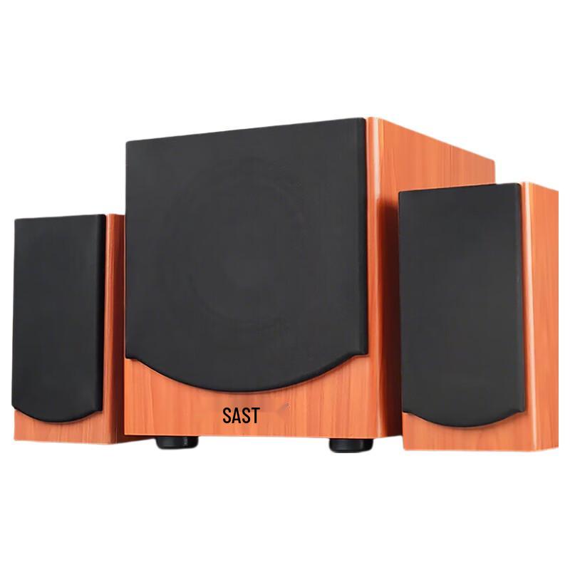 SAST SA-6606 Wooden Multimedia Bluetooth Speaker (CN version)
