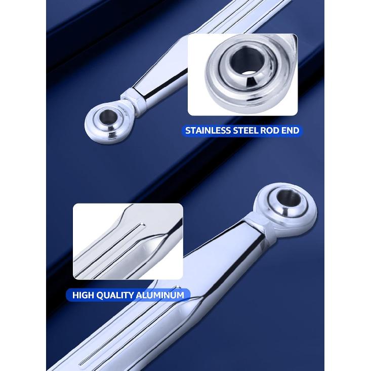 Shift Linkage Chrome, Motorcycle Gear Shifter Shift Rod Lever Compatible for Harley Davidson Street Glide, Electra Glide, Road Glide, Road King,