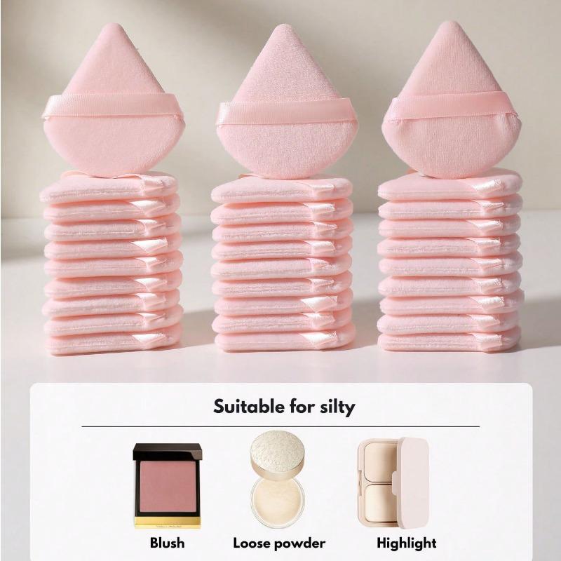 Puszki do makijażu 30 szt. Różowy zestaw puszek do makijażu Miękka trójkątna puszka do pudru mineralnego Gąbka do makijażu do makijażu twarzy Black Friday