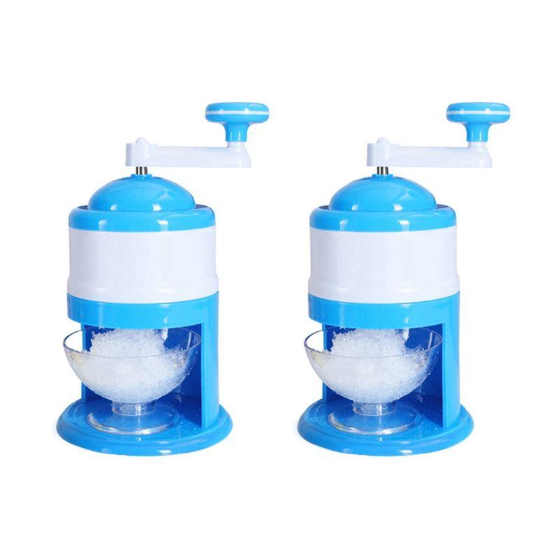 

ABUL-2PCS Manual Ice Crusher Home Use Ice Shaver And Snow Cone Machine Summer Maker Ice Crushing Breaker Tool Blue синий