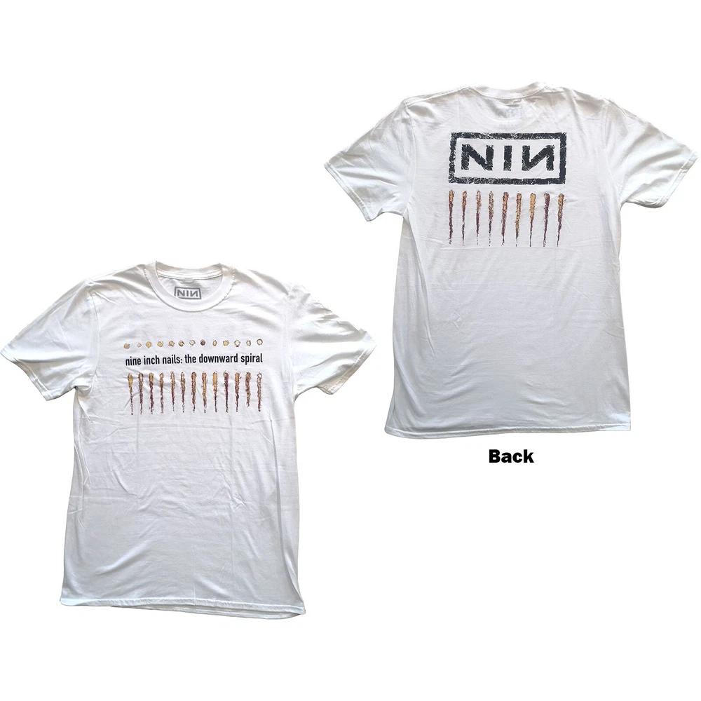 Nine Inch Nails Unisex Tshirt Downward Spiral (Back Print) S
